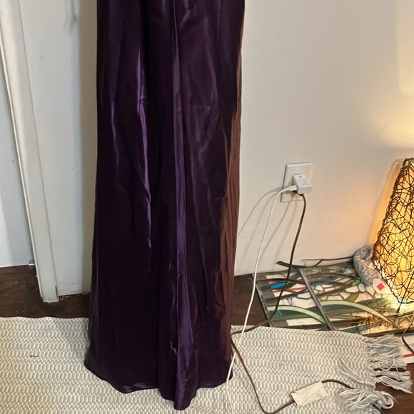 Morgan and Co by Linda Bernell formal sequined sleeveless gown with criss cross - Picture 7 of 14